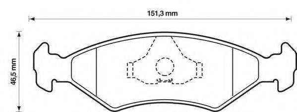 Комплект тормозных колодок, дисковый тормоз STOP 571536S