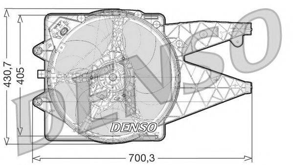 NPS DER01021 Вентилятор, охлаждение двигателя