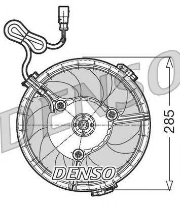 NPS DER02005 Вентилятор, охлаждение двигателя