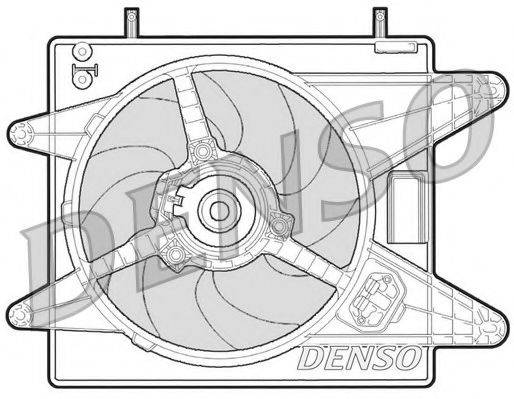 NPS DER09003 Вентилятор, охлаждение двигателя