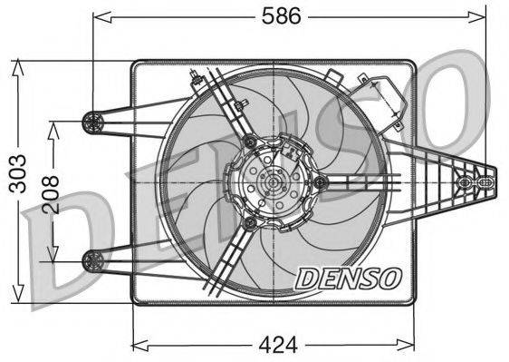 NPS DER13010 Вентилятор, охлаждение двигателя