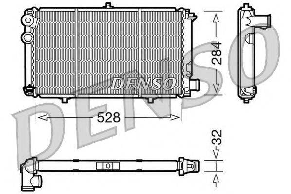 Радіатор, охолодження двигуна NPS DRM07001