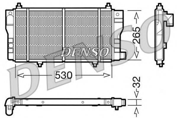 Радіатор, охолодження двигуна NPS DRM07002