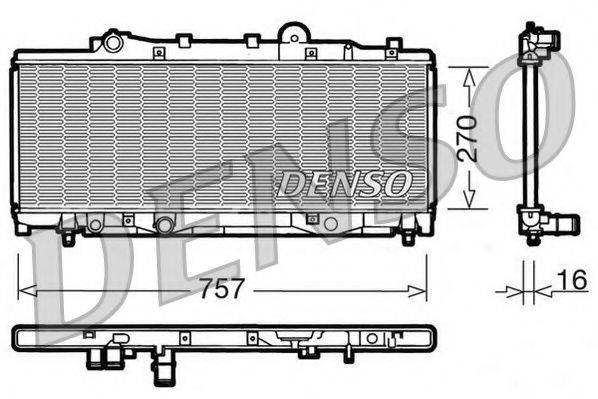 NPS DRM09090 Радиатор, охлаждение двигателя