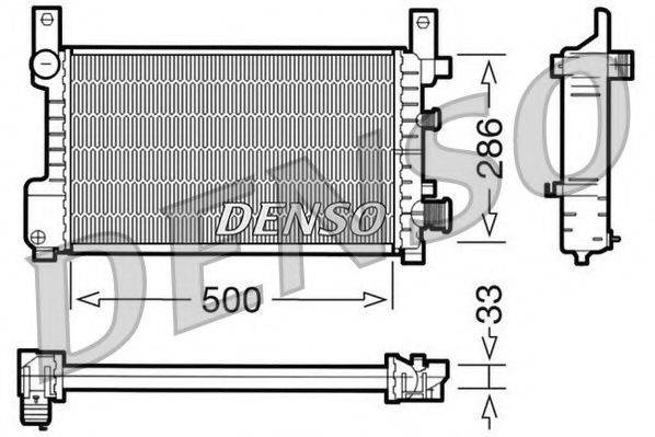 Радіатор, охолодження двигуна NPS DRM10037