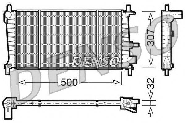 Радиатор, охлаждение двигателя NPS DRM10041