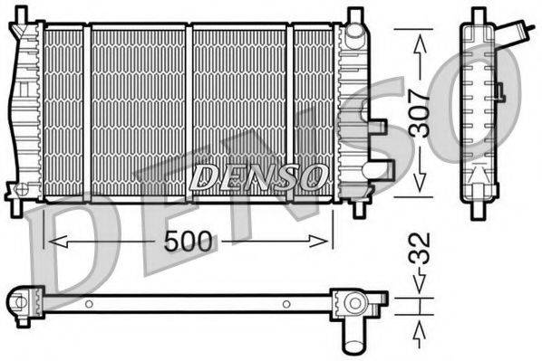 Радіатор, охолодження двигуна NPS DRM10042