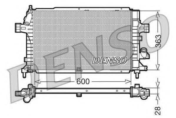 NPS DRM20102 Радиатор, охлаждение двигателя