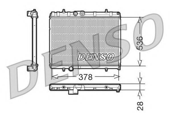 NPS DRM21056 Радиатор, охлаждение двигателя
