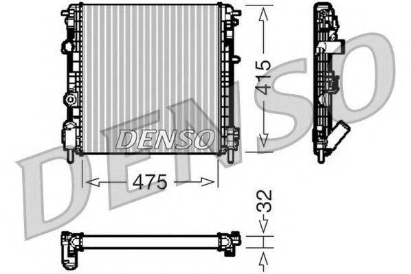Радиатор, охлаждение двигателя NPS DRM23014