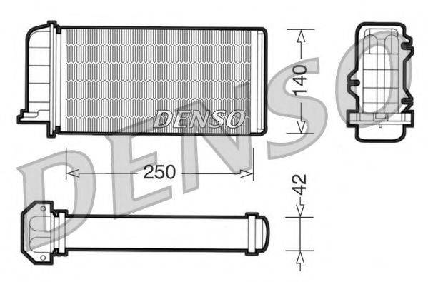 Теплообмінник, опалення салону NPS DRR09002