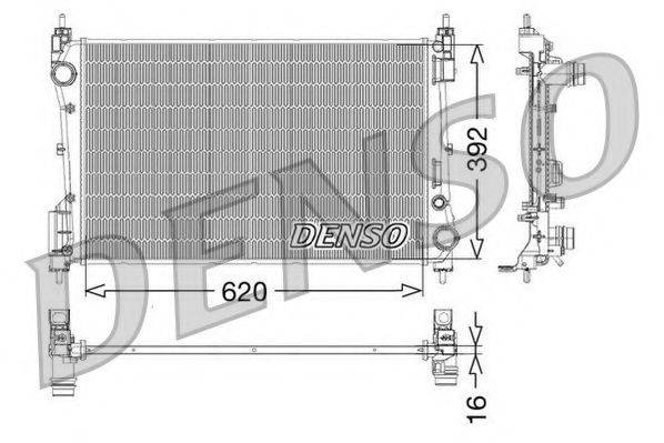 NPS DRM09114 Радиатор, охлаждение двигателя