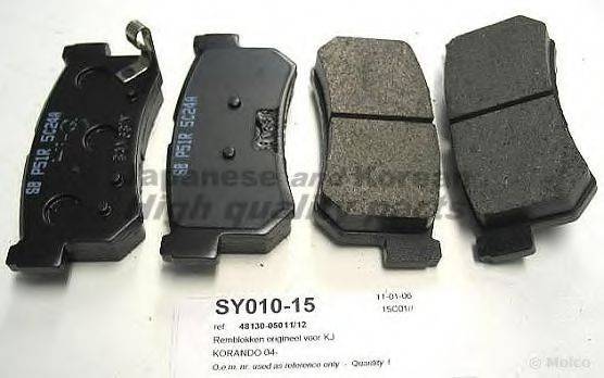 ASHUKI SY01015 Комплект тормозных колодок, дисковый тормоз