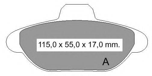 Комплект гальмівних колодок, дискове гальмо VEMA 834460