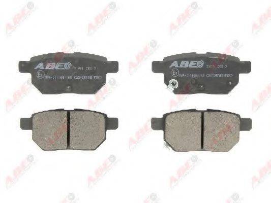 ABE C22035ABE Комплект тормозных колодок, дисковый тормоз
