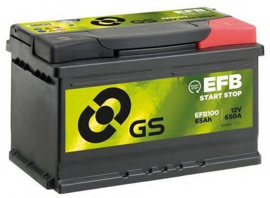 Стартерна акумуляторна батарея GS EFB100