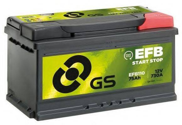 Стартерна акумуляторна батарея GS EFB110