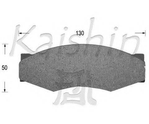Комплект гальмівних колодок, дискове гальмо KAISHIN D1025