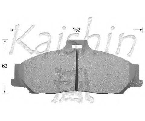 Комплект гальмівних колодок, дискове гальмо KAISHIN FK3119