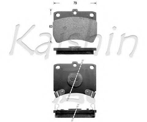 Комплект тормозных колодок, дисковый тормоз KAISHIN FK3050