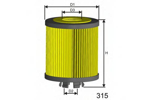 MISFAT L115 Масляный фильтр