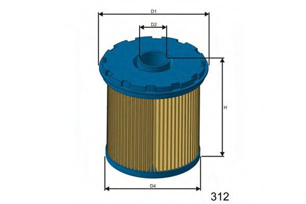 MISFAT F117 Топливный фильтр