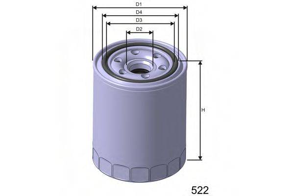 MISFAT M626 Топливный фильтр