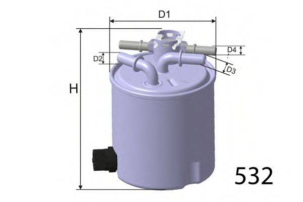 MISFAT M558 Топливный фильтр