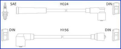 HITACHI 134230 Комплект проводов зажигания