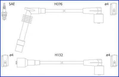 Комплект дротів запалення HITACHI 134246