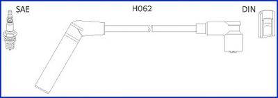Комплект дротів запалення HITACHI 134478