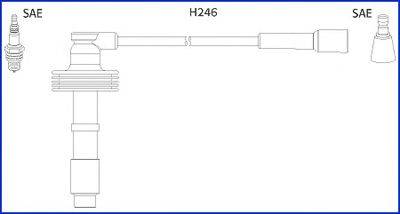 HITACHI 134560 Комплект дротів запалення