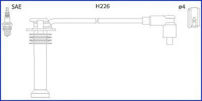 HITACHI 134672 Комплект дротів запалення