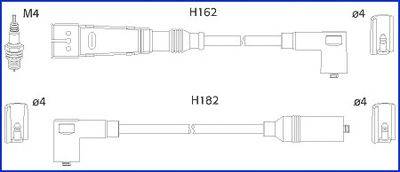 Комплект проводов зажигания HITACHI 134701