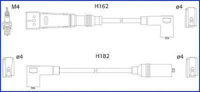 HITACHI 134785 Комплект дротів запалення