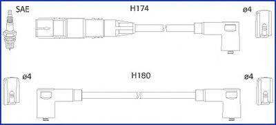 Комплект дротів запалення HITACHI 134808