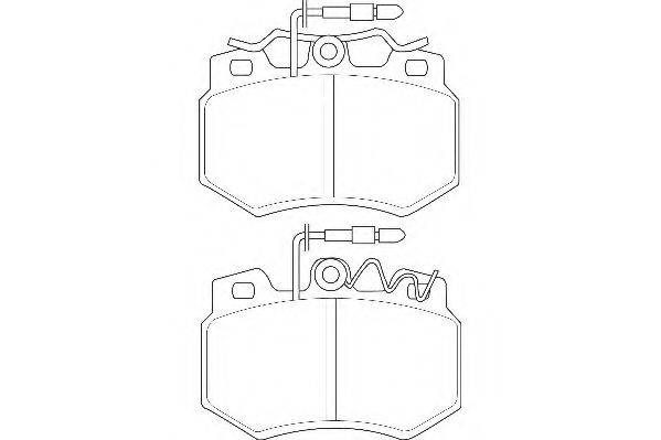 WAGNER WBP20923A Комплект тормозных колодок, дисковый тормоз