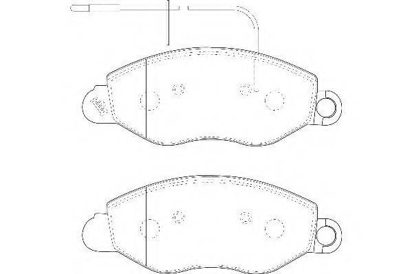 Комплект тормозных колодок, дисковый тормоз WAGNER WBP23434B