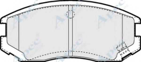 APEC BRAKING PAD1072 Комплект тормозных колодок, дисковый тормоз