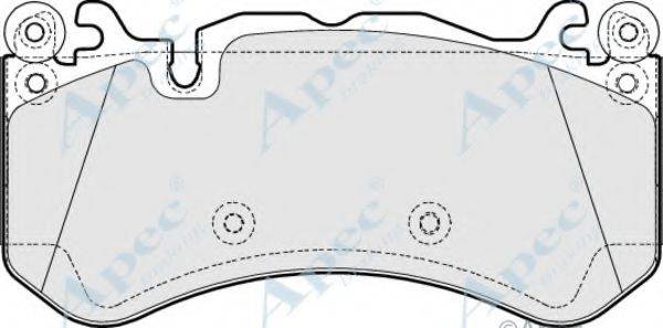 APEC BRAKING PAD1616 Комплект тормозных колодок, дисковый тормоз