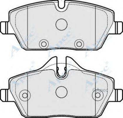 Комплект тормозных колодок, дисковый тормоз APEC BRAKING PAD1758