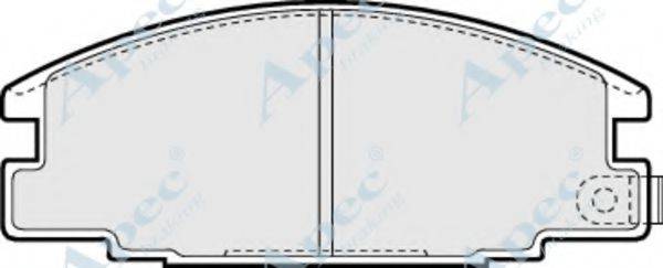 APEC BRAKING PAD653 Комплект тормозных колодок, дисковый тормоз