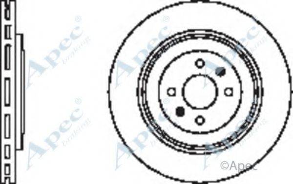 Тормозной диск APEC BRAKING DSK2343