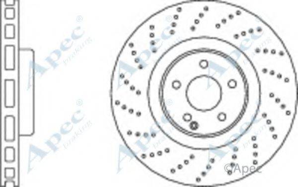 Тормозной диск APEC BRAKING DSK2434