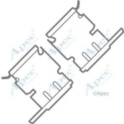 APEC BRAKING KIT1008 Комплектуючі, гальмівні колодки