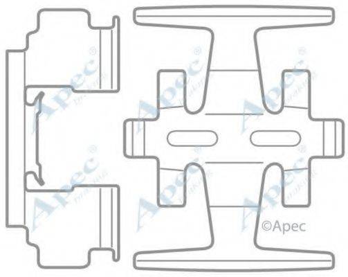 APEC BRAKING KIT1017 Комплектующие, тормозные колодки