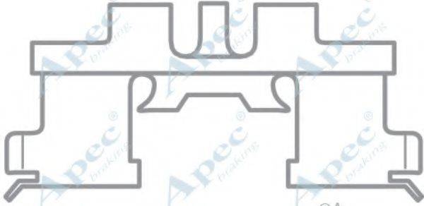 APEC BRAKING KIT1050 Комплектующие, тормозные колодки
