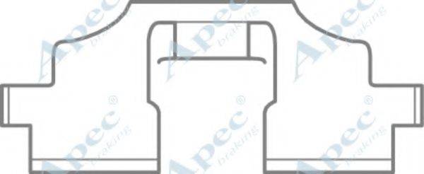 APEC BRAKING KIT1096 Комплектующие, тормозные колодки