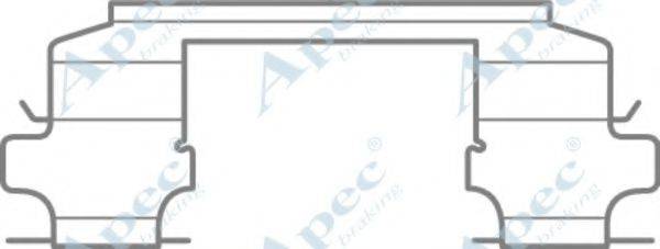 APEC BRAKING KIT1102 Комплектующие, тормозные колодки
