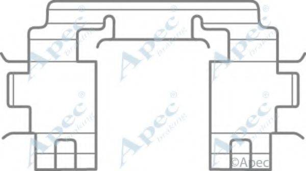APEC BRAKING KIT1103 Комплектующие, тормозные колодки